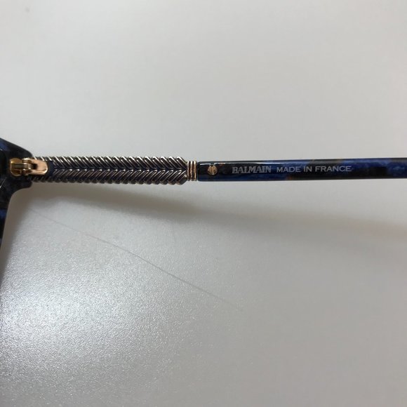 Brand New in Box Authentic Balmain Style #BL2507 Blue Marbled Sunglasses - Picture 7 of 8